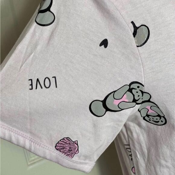 CHUBBY MERMAIDS Juniors Short Sleeve Top Medium - Picture 4 of 7